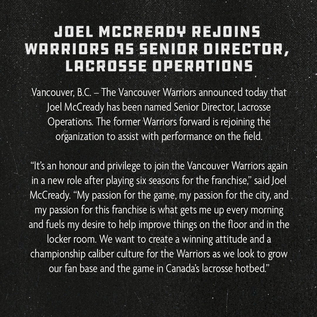 Vancouver Warriors tweet media