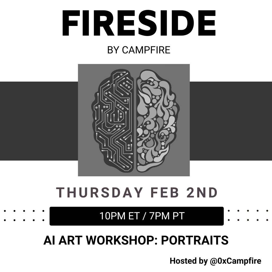 TOMORROW: AI WORKSHOP! 🤖 🎨 

Level up your AI Art w/ a roundtable of talented AI Artists from our community! 

We'll be focusing on AI Portraits. 

Bring your work and share with the group!

x.com/i/spaces/1vOxw…

#AIArt #TwitterSpace