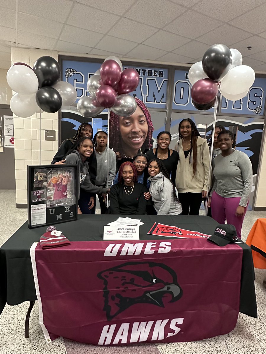 Super excited and proud to celebrate our girl @AmiraOfunniyin on signing her NLI to @UMESWBB! We wish you all the best & can’t wait to see what the future holds! #AOCanGo #OwnIt