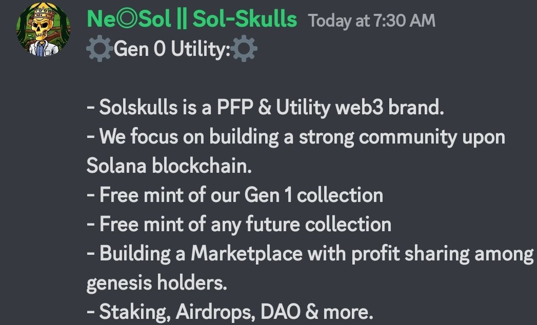 W3b3Hunter's tweet photo. @Sol_skullies X @gabrielleydon 
Free mint 👨‍🔧

Join Discord https://t.co/EbepGhCPhP https://t.co/JqWap1o1rI