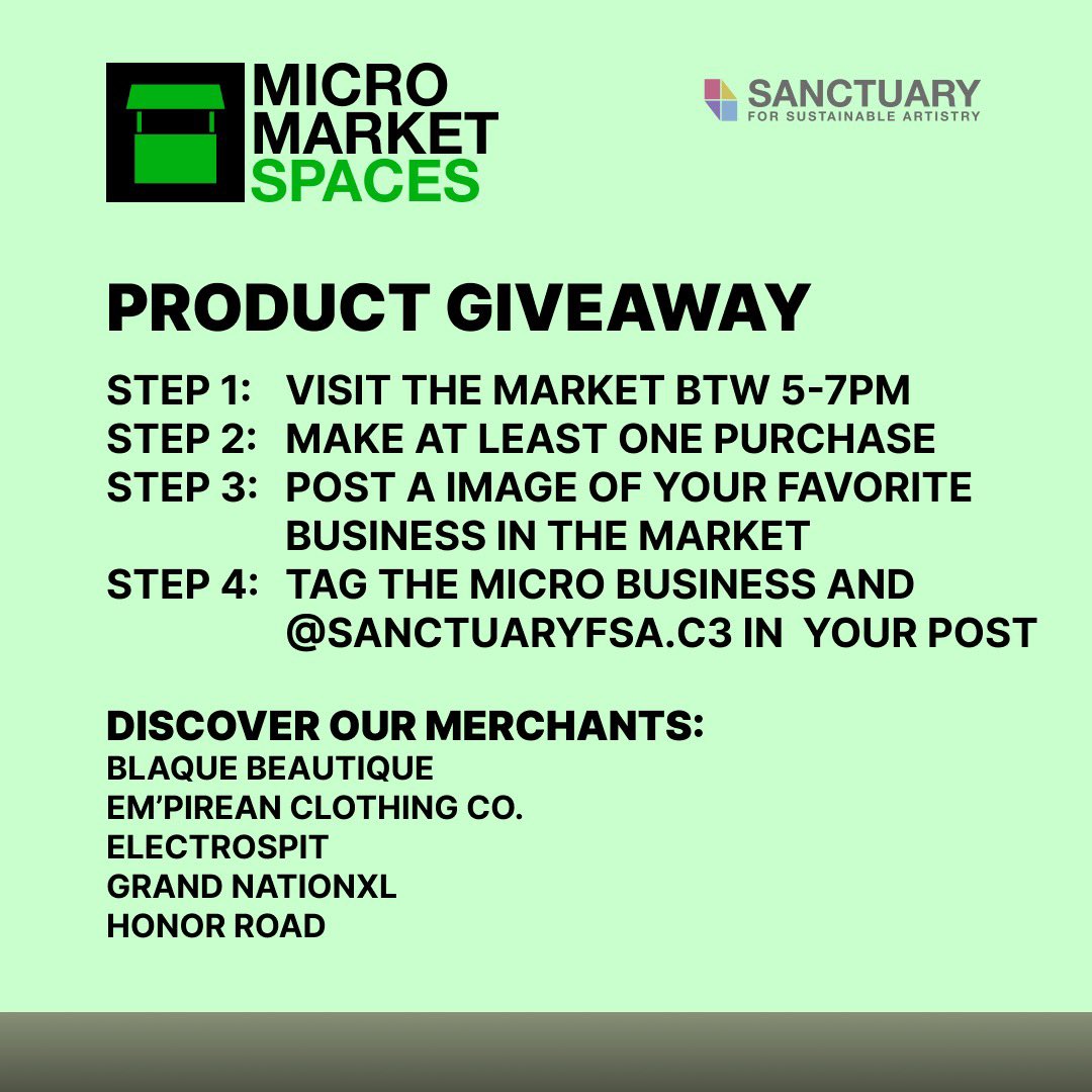 MilesGDotson's tweet image. Pull up at the Micro Market Oakland on Friday. We have a product giveaway and some amazing merchants to highlight. #permanentoverpopups