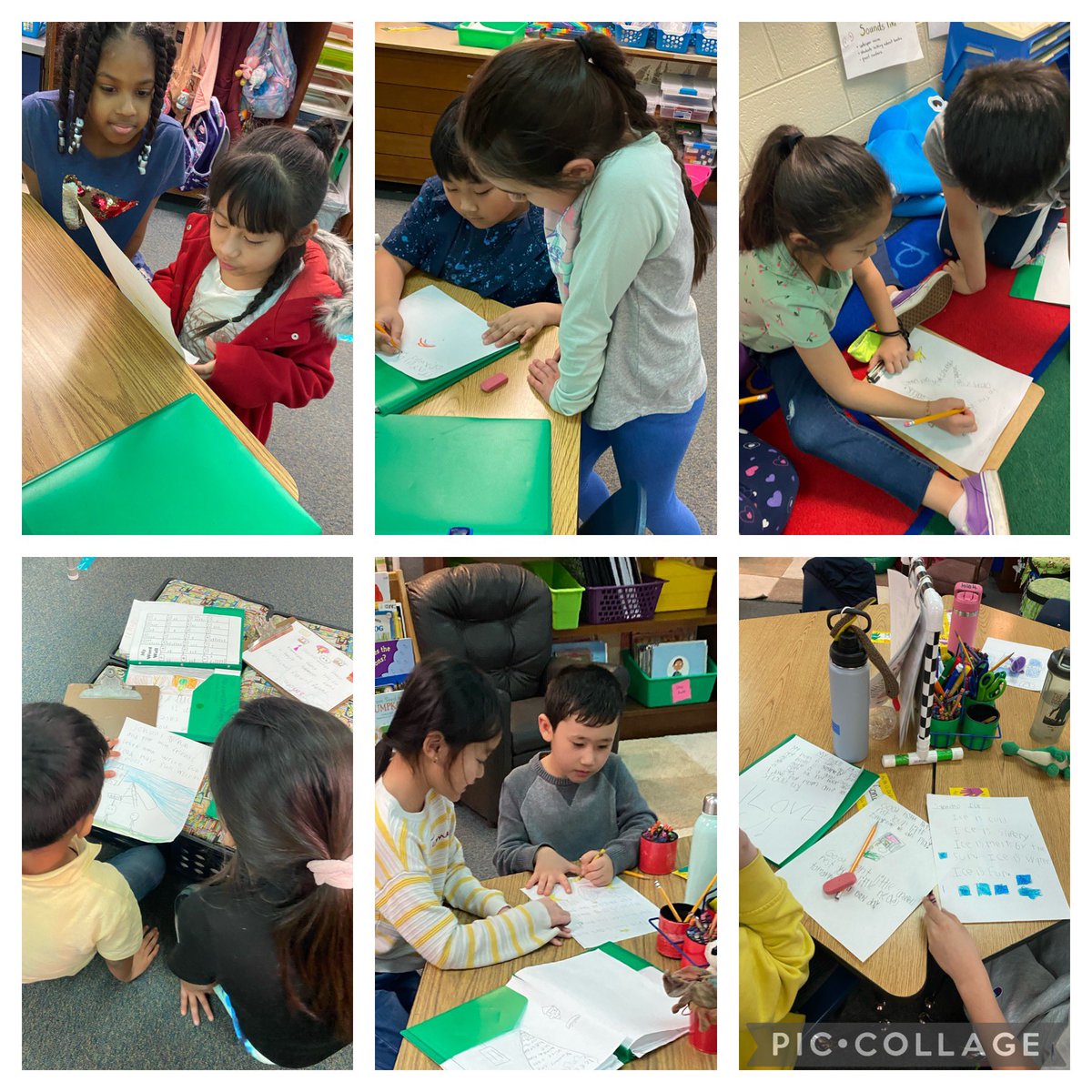 Today room 204 writers reread one of their poems and collaborated with their partner to decide if their poem sounds the way they want it to. Then our writers helped each other to edit and add to their poems. <a href="/centreridgees/">Centre Ridge Rams</a>