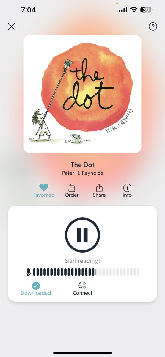Happy #WorldReadAloudDay ! We used @Novel_Effect and read one of our favorite books, “The Dot” by @peterhreynolds ! #noveleffect #WRAD2023 #WRAD23 #wrad #thedot  #MakeYourMark