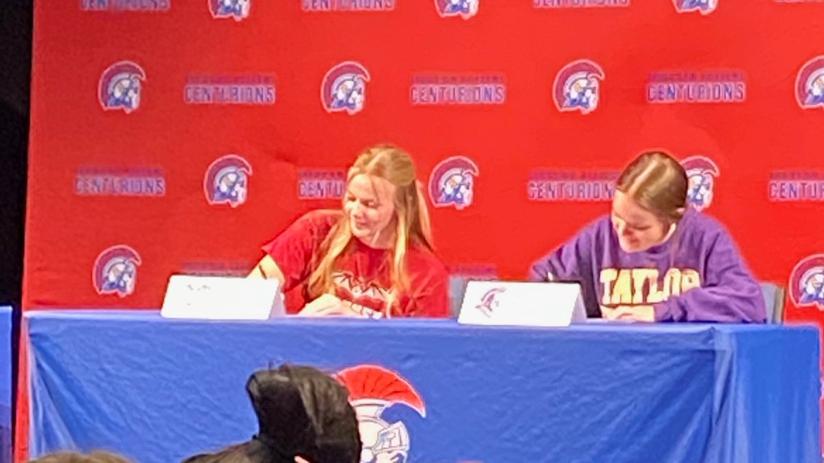 Had the pleasure of coaching these girls in High School last year and Grace is on our current <a href="/Sluggers18UKuhn/">Louisville Lady Sluggers 18U-Kuhn</a> team.

They both signed today! Both are absolute gamers. 

Congrats again to <a href="/avamanning_2023/">Ava Manning 2023</a> and Grace Mullins!

Ava signed w <a href="/TransySoftball/">Transylvania Softball</a> and Grace w <a href="/TU_Softball/">Taylor University Softball</a> !