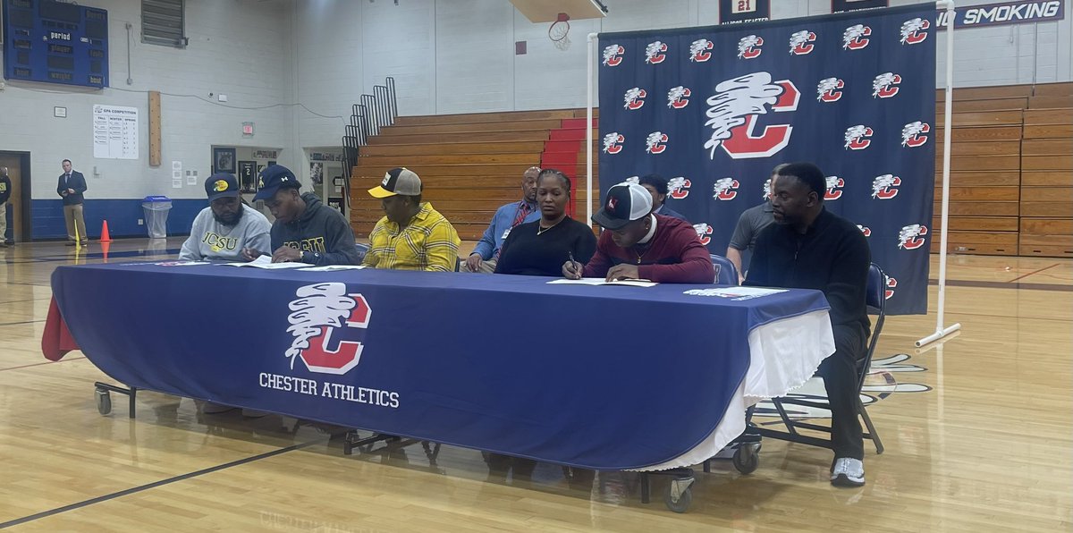 Congratulations to Cyclones (Shydem McCullough) <a href="/ShyMcCullough31/">Shydem McCullough</a> &amp; (Andre Evans) <a href="/803Dre/">Andre Evans</a> on signing NLI to further their academic &amp; athletic careers! Keep doing it the Cyclone Way!  <a href="/JCSUSports/">JCSU Athletics</a> <a href="/Newberry_FB/">Newberry College Football</a> <a href="/CoachVfloyd/">Victor Floyd</a> <a href="/CoachCaldwell27/">Coach Caldwell</a> <a href="/CNR_Sports/">News & Reporter</a> <a href="/coach_peeler1/">Coach Blake Peeler</a> <a href="/CHSFBRecruits/">Chester High School Football Recruiting (SC)</a>