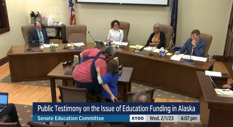 Oh my gosh, Juneau kindergarten teacher Tanya Roust and her daughter are so precious.

Roust talked about how she's frequently working well beyond her contract hours to meet her students needs in many aspects. "We simply don't have enough teachers to be meeting everyone's needs."