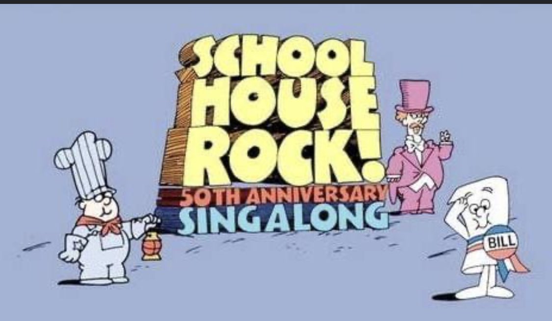SMoilanen2's tweet photo. I really just wanted to see and hear the originals. 😢 #SchoolHouseRock https://t.co/hqjJ32mnAn
