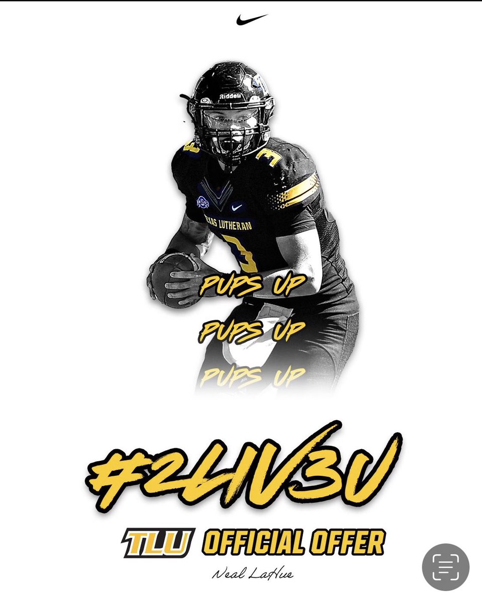 willcarbonara's tweet photo. Blessed to receive an official offer to kick at TLU. 💛🖤 @CoachBeauGrech https://t.co/LGyTF2dd4D