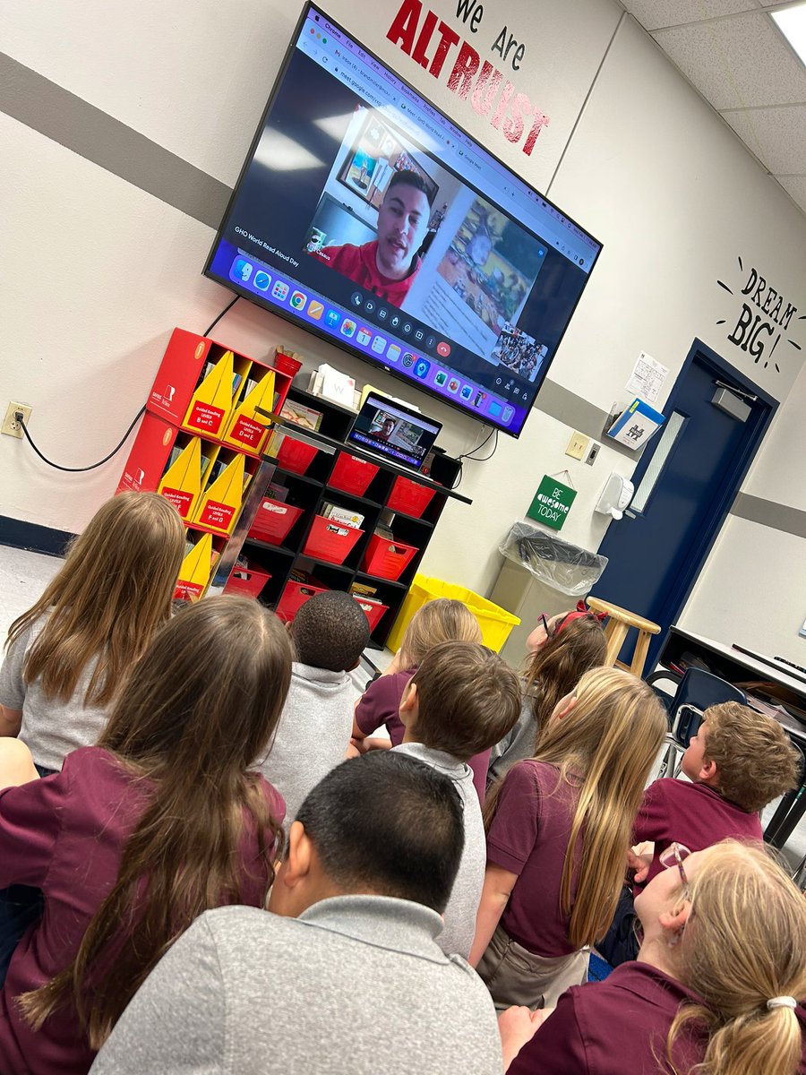 Eli Casaus (@mrcoacheli) on Twitter photo I loved being able to connect with <a href="/bmilla84/">Brandi Miller</a> class today for #WorldReadAloudDay and read one of my favorite books and visit with them again after seeing them in person in October. Cooper got in on the fun too! #RealConnections #JoyfulLeaders #literacy #KidsDeserveIt #tlap I loved being able to connect with <a href="/bmilla84/">Brandi Miller</a> class today for #WorldReadAloudDay and read one of my favorite books and visit with them again after seeing them in person in October. Cooper got in on the fun too! #RealConnections #JoyfulLeaders #literacy #KidsDeserveIt #tlap