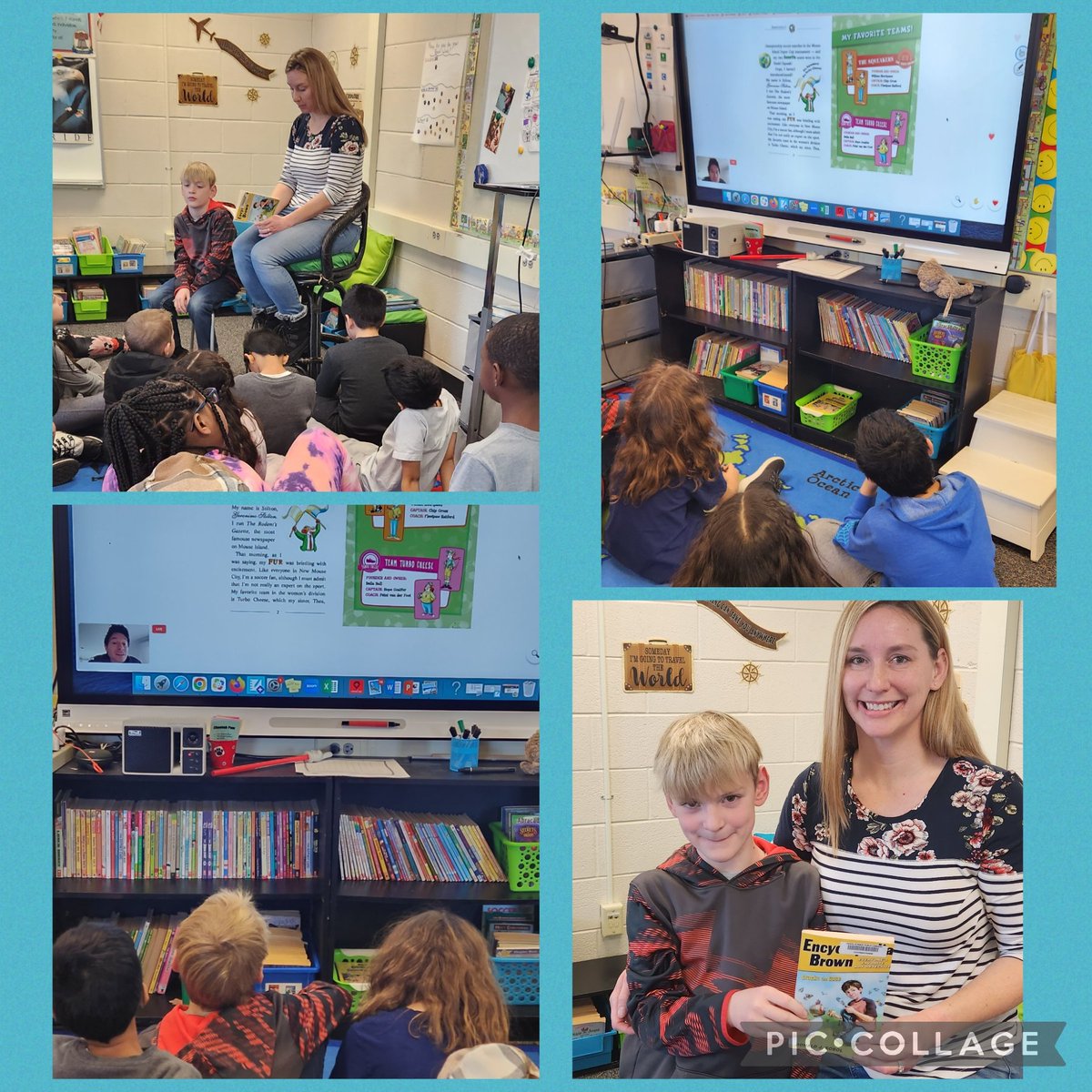Love having families in the classroom to join us for World Read Aloud Day!  Add in a live read with <a href="/storyvoicelive/">Storyvoice</a> &amp; call it a success! <a href="/kosienm/">Michelle Kosieniak</a> <a href="/CheetahChamps/">Cheetah Champions</a> <a href="/CSPrincipalD93/">Corinne McCabe</a> #kidlit #WRAD2023 #ccsd93