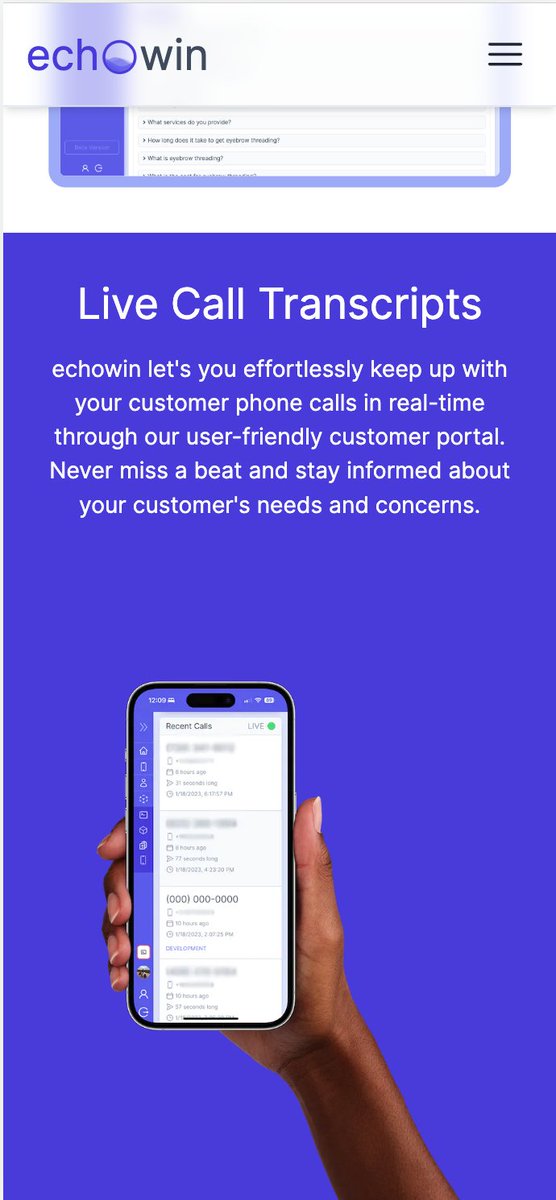 echowin - AI Powered Call Management (@echowinai) / Twitter