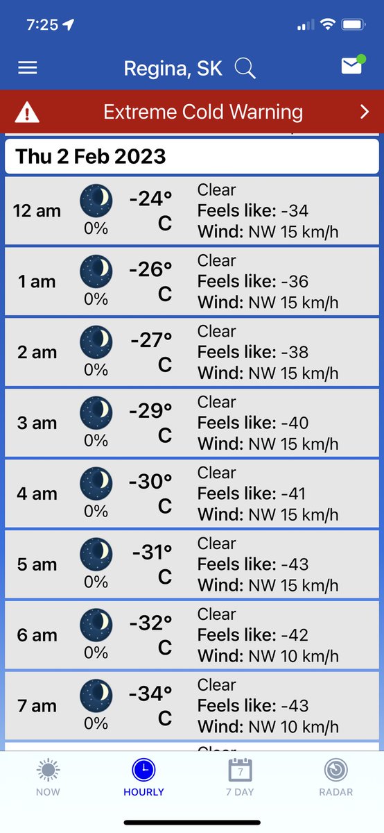 Another cold morning ahead. Please watch this space after 6 am on Thursday. Windchills below -40C trigger student transportation cancellations. reginapublicschools.ca/severe_weather
