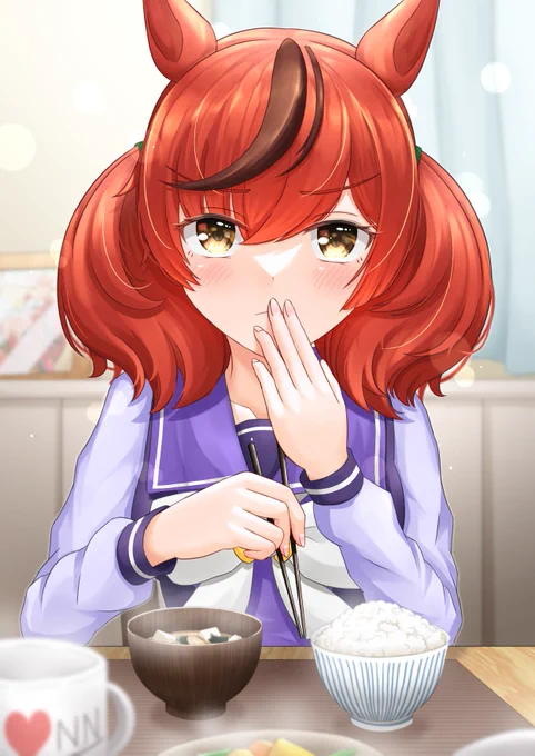 ((ど、どうかな…))「…美味しい?よかった!」#ウマ娘 #ナイスネイチャ 