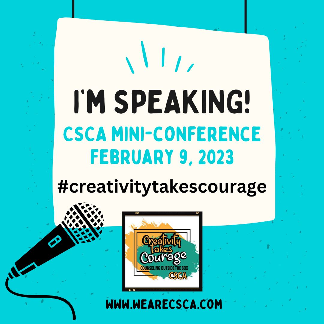 Super excited to be presenting with Sarah Pincus at CSCA Mini-Conference, Feb. 9th! Yay! 

Self-Care Isn't Selfish
#wearecsca
#creativitytakescourage