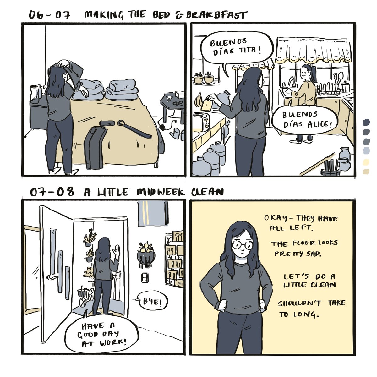 helloaliceedit's tweet photo. I must say, I am actually pretty good at getting up early these days.
How about you- early birds or night owls?
#hourlycomicsday #HourlyComicsDay2023 https://t.co/C1xOjeZ2JX