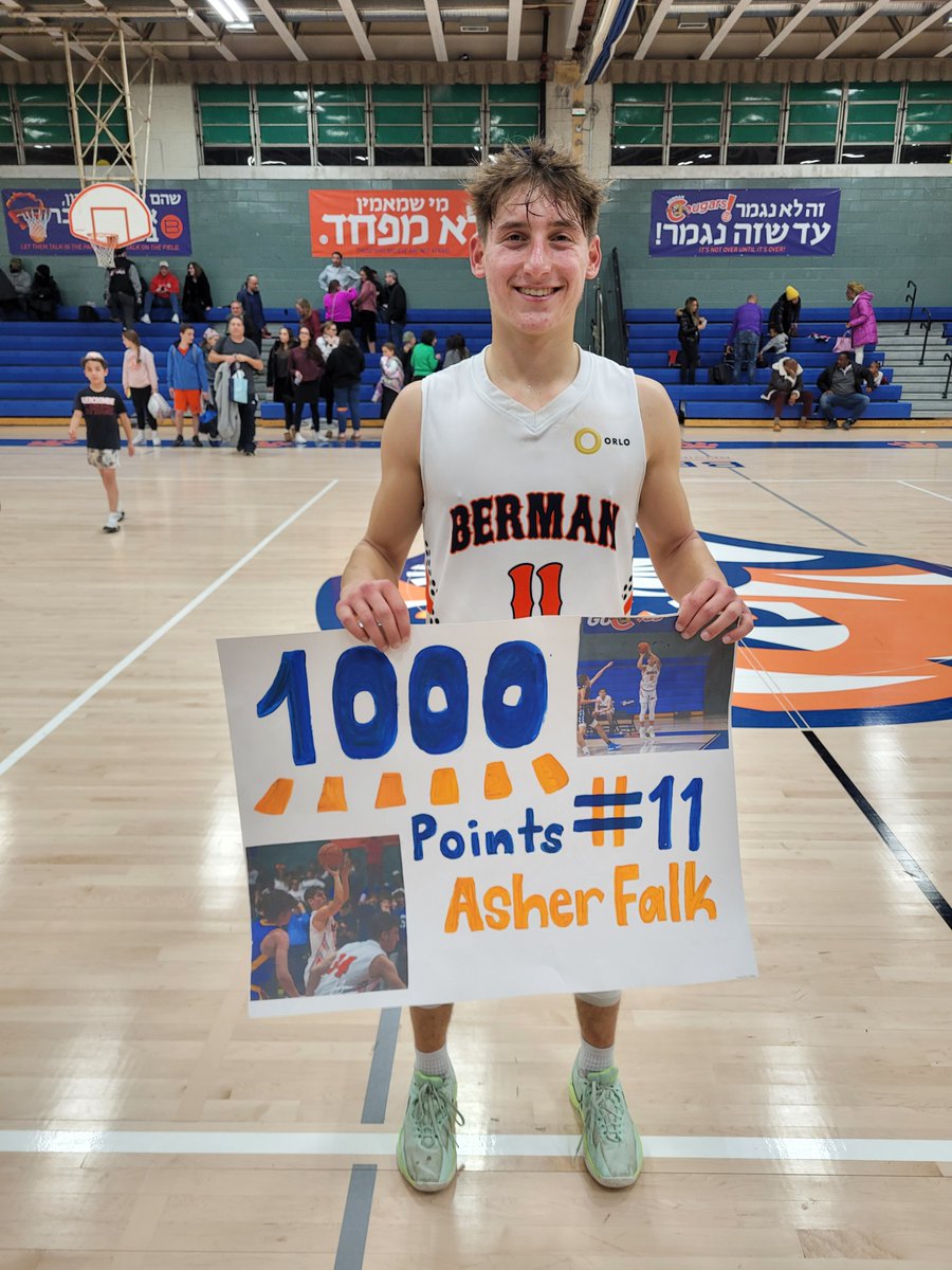 Asher Falk scored 23 pts to pass 1,000 for his career and #21 Berman H.A. beat National Cathedral 78-62 Erez Epstein also had 23 pts and pulled down 10 rebs and Alex August added 13 pts <a href="/jhoopsamerica/">Jewish Hoops America</a>