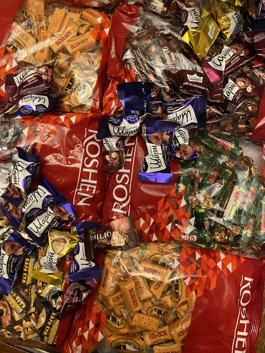 PittLCTL's tweet photo. Ok, it’s going to be tough not to open these цукерки. #PittUkrainian #LanguageCoffeehouse https://t.co/p1StZyPf7Z