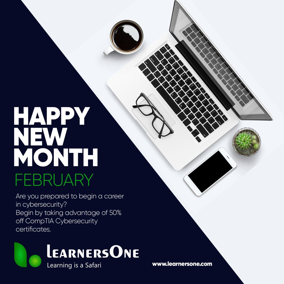 Learners_One's tweet photo. Welcome to the New month February
Don’t give up on your dreams now
Stay ahead of the pack
Click on the link below
And register to get a 50% coupon
⬇️⬇️⬇️
https://t.co/GtnlQgUIEn
#learnersone
#learningisasafari
#CompTIA
#CompT https://t.co/bvvMkHhWLv