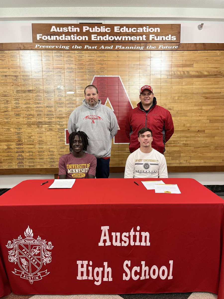 Great day for Tommy and Manny as they sign their letters of intent to play college football. Our program is very proud of these two great young men. Congratulations Tommy and Manny!!