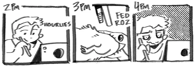 #HourlyComicDay2023 the afternoon blurs together 