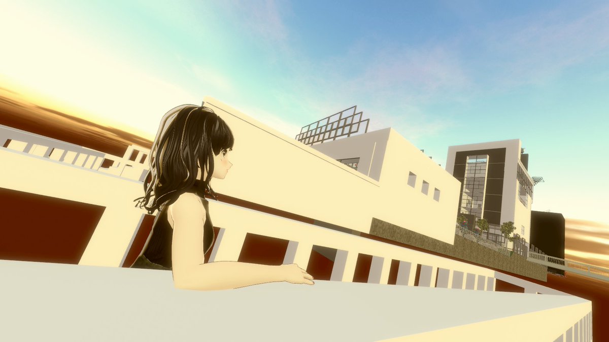 orange10pink's tweet photo. #ここすきワールド #clusterお題企画    マンションモノリス| カリンカまや 様 夕暮れver.  #cluster
https://t.co/FXQG4VNGVW https://t.co/DTwj8VmFxk