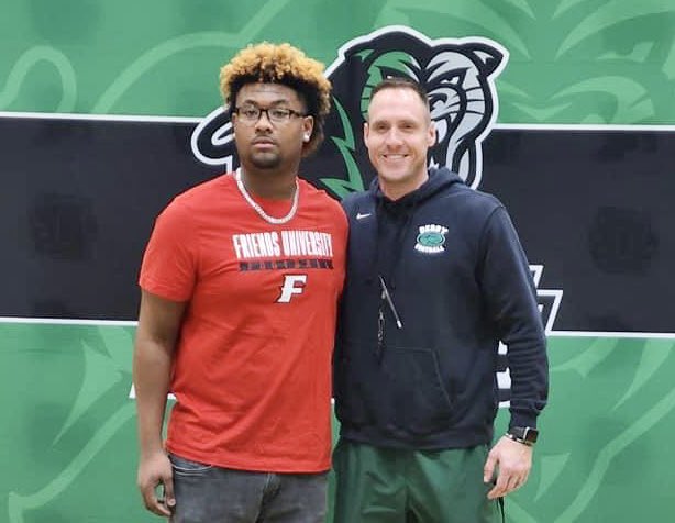 Congrats <a href="/leshaon2/">leshaon davis</a> on signing with <a href="/FalconsFU/">Friends University Football</a>.  I don’t know if I’ve coached a kid that improved so much from August to November as Leshaon did this season. Hard worker, coachable player, and a great young man. <a href="/CoachHarrisonFU/">Coach Harrison</a> is getting an awesome program kid.  #WTD