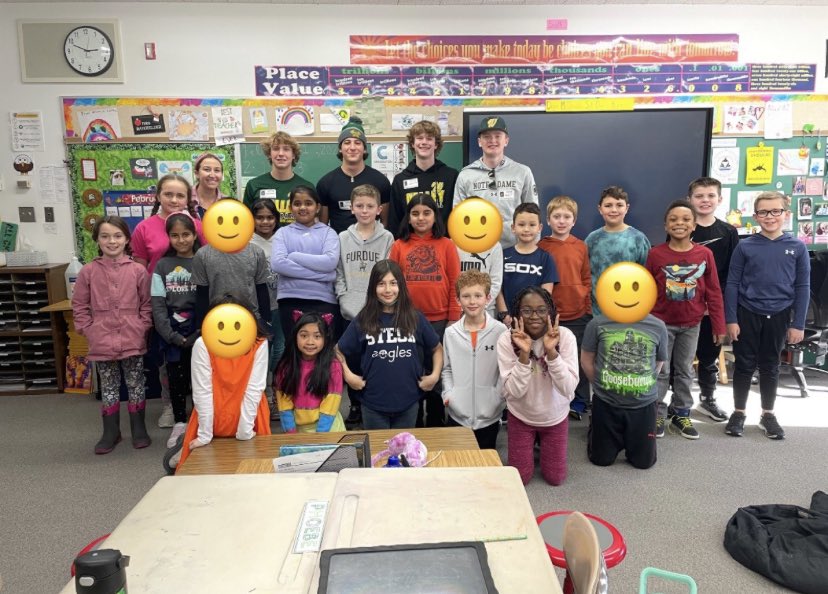 Busy week in the community. Some of the guys visited <a href="/steckeagles/">Steck Elementary</a> as guest readers today. Thanks for having us.