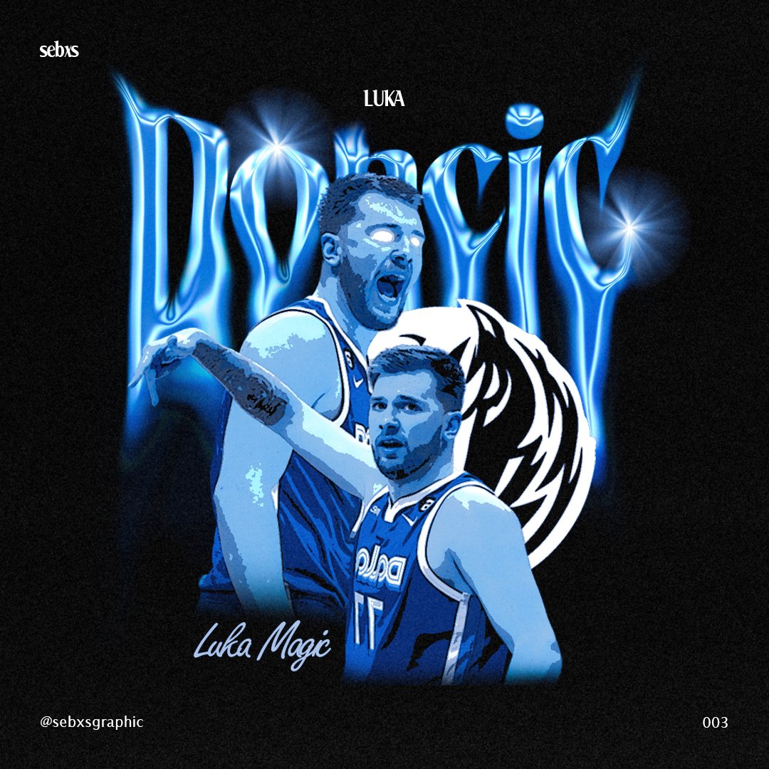 sebxsgraphic's tweet photo. 003
Luka Magic 🪄
#graphicdesign #typography #typohype #visualgraphics #graphic #graphiste #diseñografico #tipografias #doncic #nba #lukadoncic #mavsfanart #magic #editing https://t.co/VrJmSDp1Qd