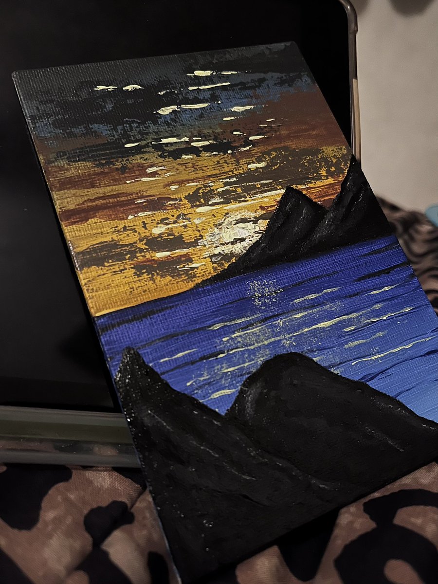 January’s paintings 🌊🌄🕯️