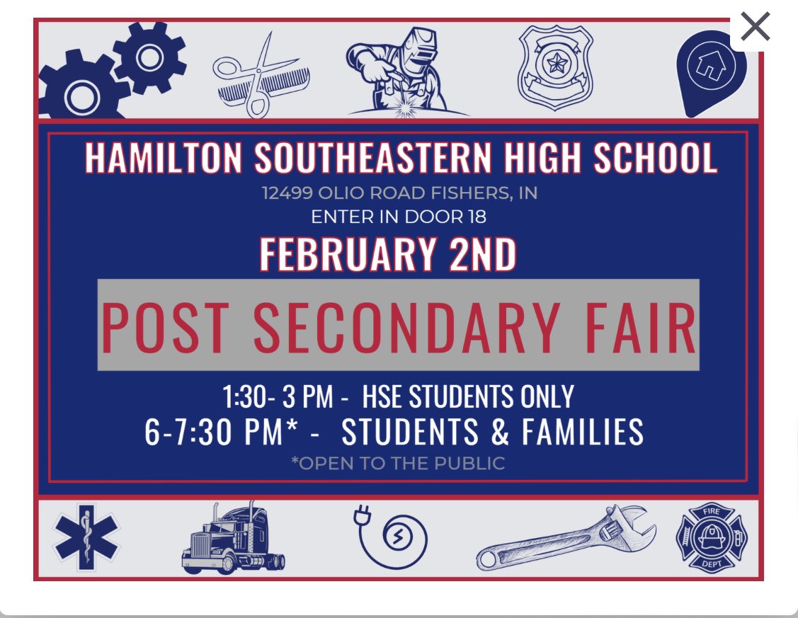 srabakerhse's tweet photo. So excited our school is offering this! Don’t miss it! 

Here is an opportunity to talk to representatives that work in apprenticeships, military, vocational training, and skilled jobs that may only require a certification or 2-year degree. Dec 2 6:00 – 7:30 pm https://t.co/QHx7z1ttXp