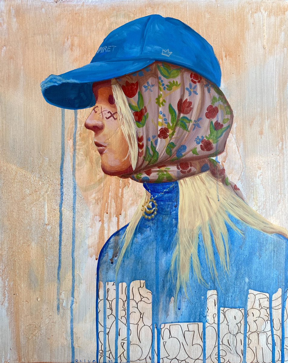 ‘Piret’ 
16 x 20 (40 x 50 cm)
Mixed media on canvas
Info about the piece below ⬇️