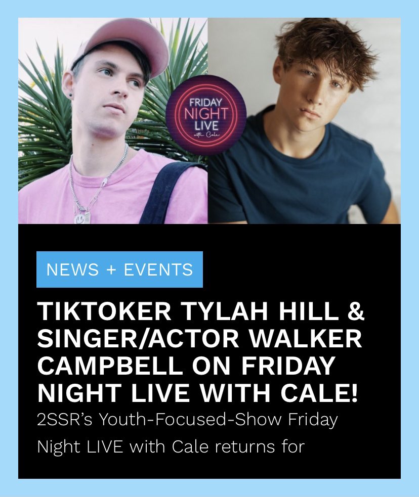 Can't wait for this!!!
⬇️⬇️⬇️
Youth-Focused-Show Friday Night LIVE with Cale - Feb 3rd (This Friday)
 @FNL997 @cmxdia
Read more: 2ssr.com.au/friday-night-l… ▶️
@walkercampbello @TylahHill #WalkerCampbell #TylahHill #SydneyRadio #Youth #YouthRadio #SutherlandShire #Sydney