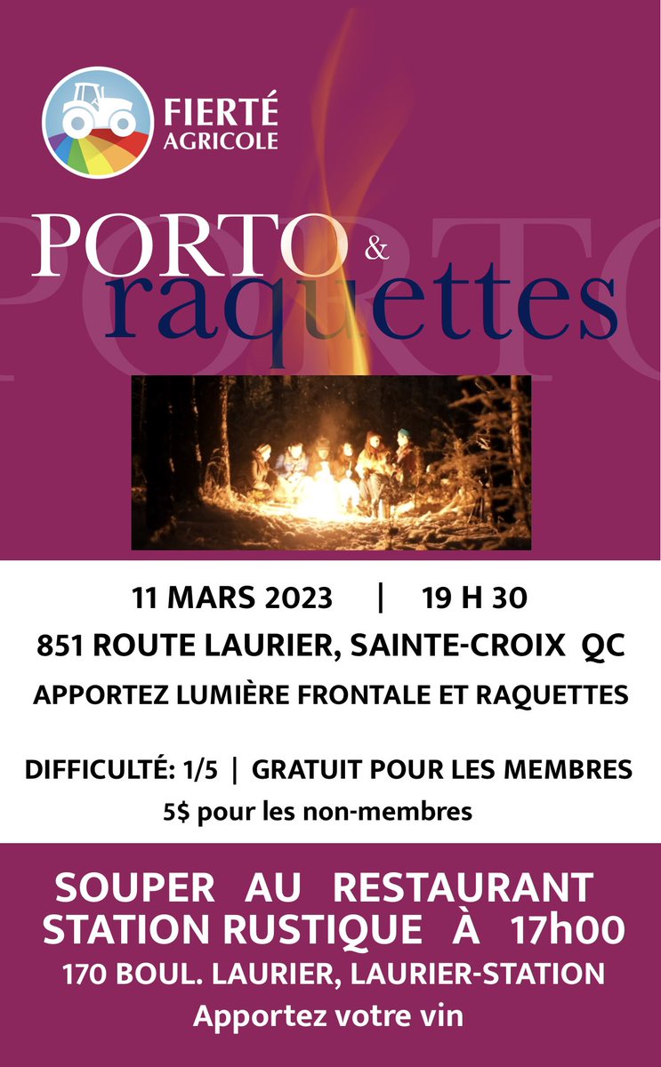 Fierté agricole (@fierteagricole) on Twitter photo ❄️ Ne manquez pas notre prochaine activité. 
👉🏼 Voici le lien d’inscription: fierteagricole.square.site ❄️ Ne manquez pas notre prochaine activité. 
👉🏼 Voici le lien d’inscription: fierteagricole.square.site