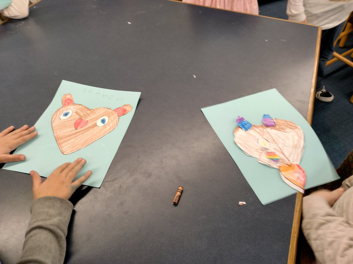 MsRosslvsbooks's tweet photo. Kinders read about #GroundhogDay during this week's #Libraryclass at #ManometElementary and then made their own. #Predictions varied...stay tuned to 2/2 to see if βοΈ stays or π· arrives! @MsRosslvsbooks @PlymouthSch @PlymouthAcCoord https://t.co/ebzwDDBPAq