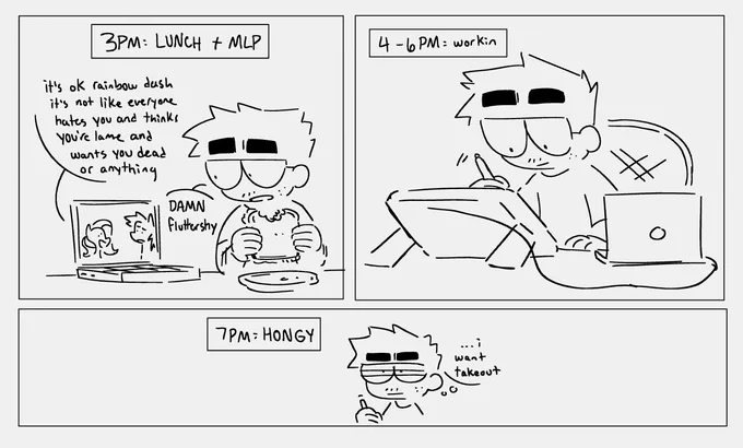 more hourlies documenting my cringefail day 