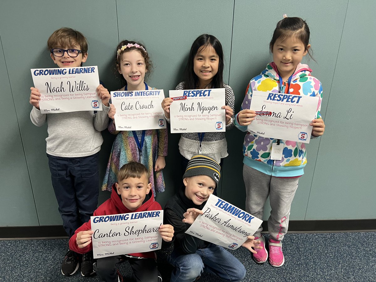 mrsmichelclass's tweet image. Super Stallions being Sampson STRONG! @SampsonElem #sampsonstrong