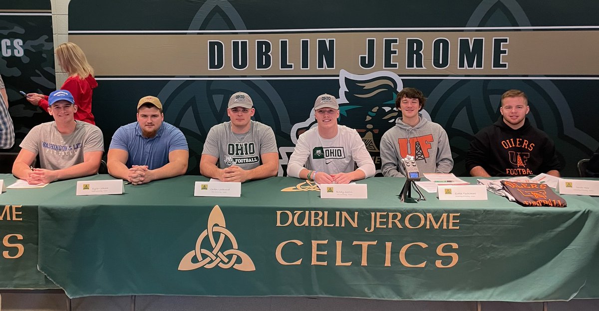 Congrats to these 6 young men on signing today.  I'm extremely proud of them and excited for their futures. Go CELTS!!