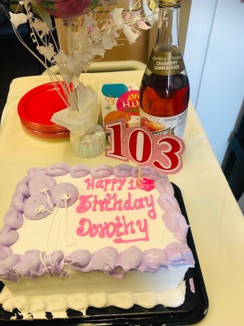 Another Milestone Birthday at Burton Manor! Dorothy Celebrated her 103rd Birthday this month!! Happy Birthday Dorothy!!🎉