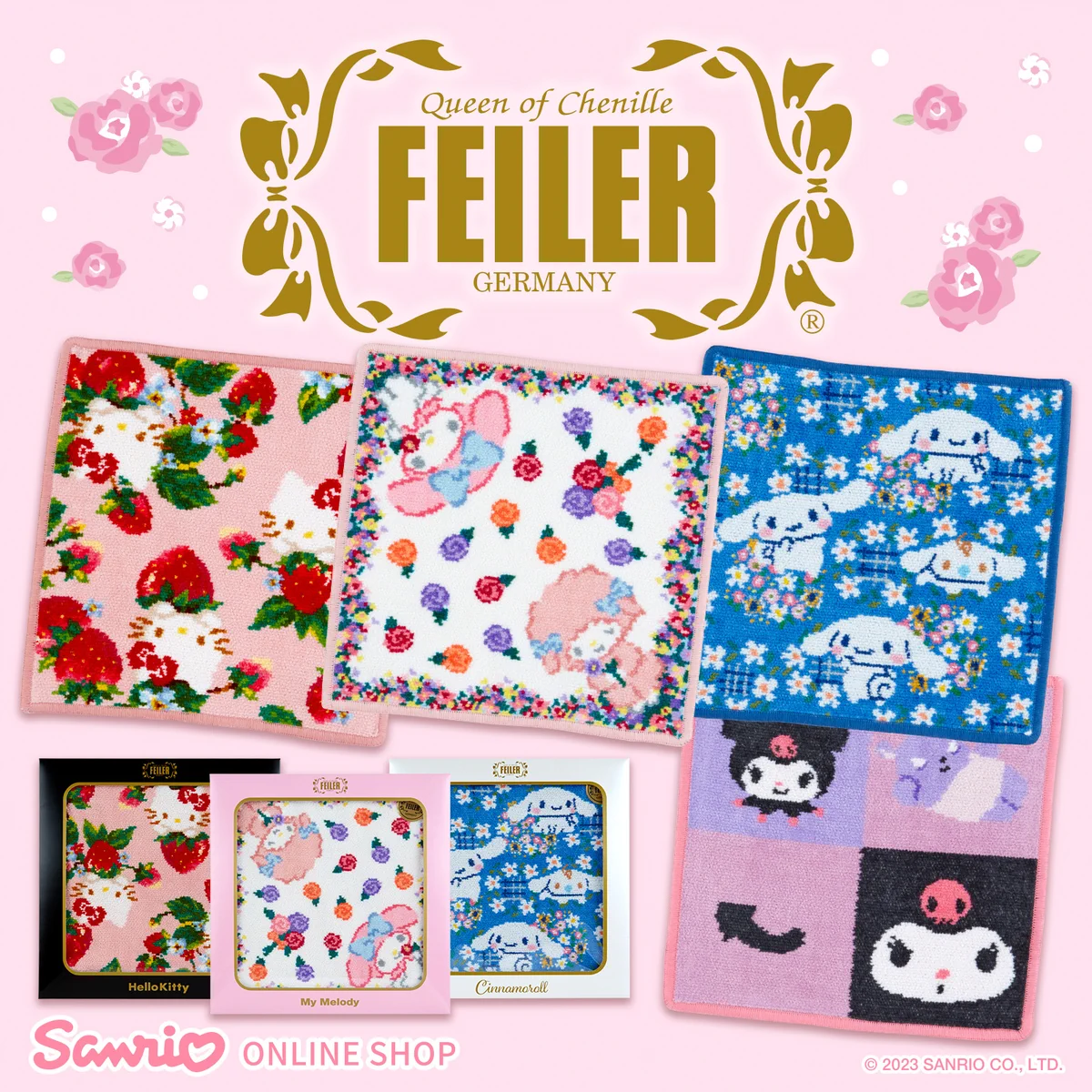 【超美品、新品未開封】FEILER My Melody コラボハンカチ Fn7TTlkaAAAFmRZ?format=webp&