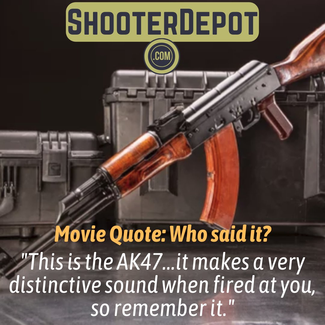 What movie, and who said it?

No Peer-to-Peer sales on social media. Postings are not a solicitation of sale.

#ammo #ammunition #guns #gun #hunting #shooterdepot #firearms #pewpew #pewpewpew #shootingrange #tactical #gunlife #gunlifestyle #donttreadonme #gunsofinstagram #ar15