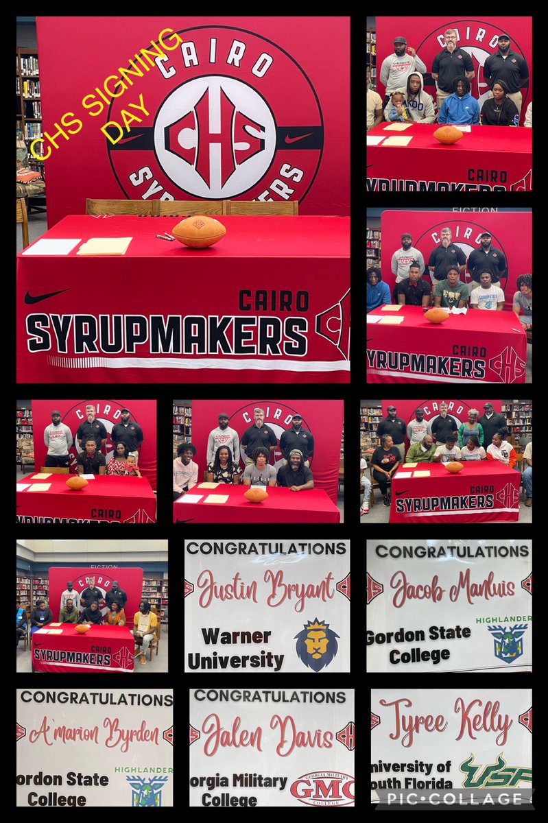 CairoSyrupmaker's tweet photo. Syrupmaker Signing Day https://t.co/wlxCeDwTcq