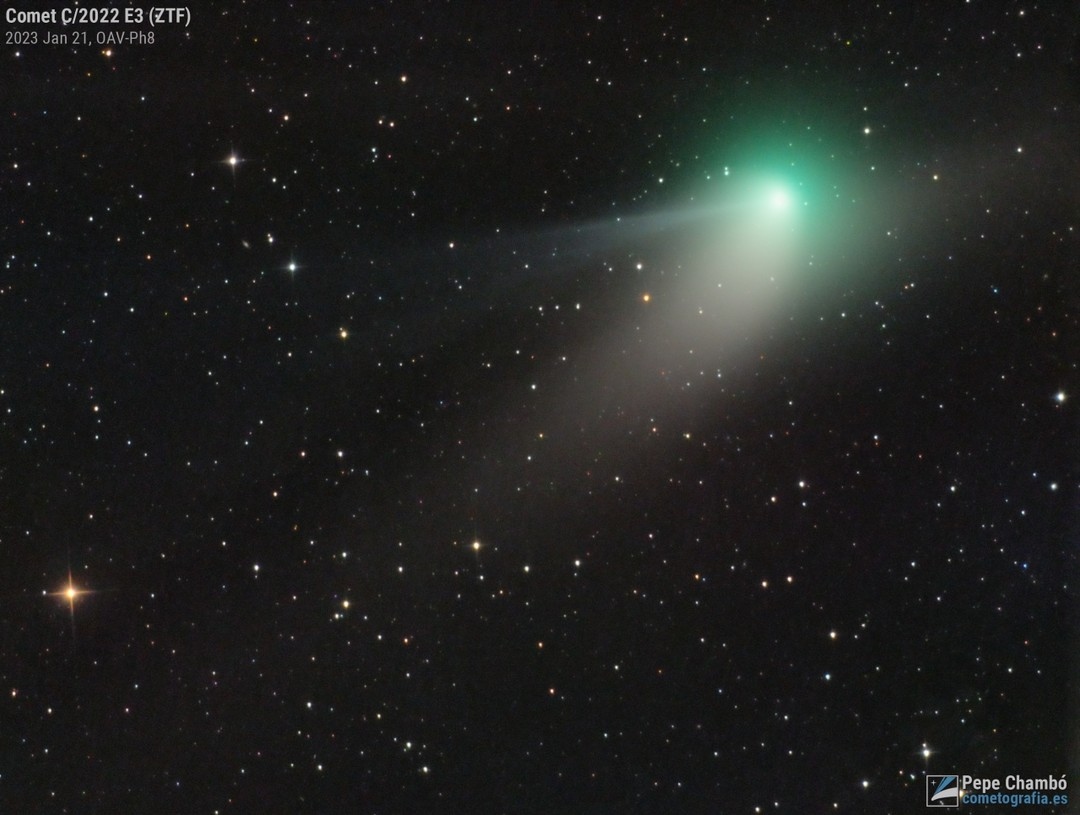 Comet C/2022 E3 (ZFT) is at it's brightest this week! Don't miss your chance to capture it! Click the link to see the products we recommend for enjoying this comet!

l8r.it/z8B9

📷️: @cometografia
Captured on January 21, 2023, at magnitude 6.