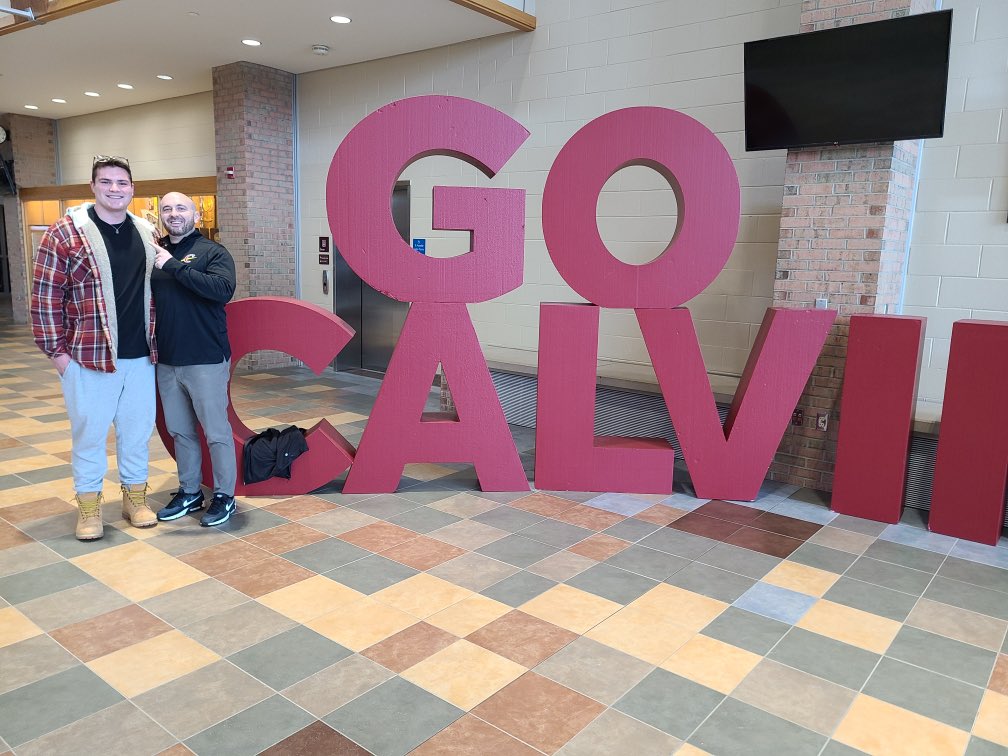 NapierWinton's tweet photo. I am extremely blessed to be apart of the first class at Calvin University. Excited to get to work. 100% COMMITTED. @CoachTrentFigg #Firstclass #KnightNation #Committed https://t.co/gIzDJitK7I