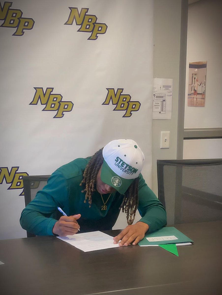 NBP_Football's tweet image. Congratulations to senior CB Jaden Blackburn on singing with Stetson University to continue his academic and athletic career.