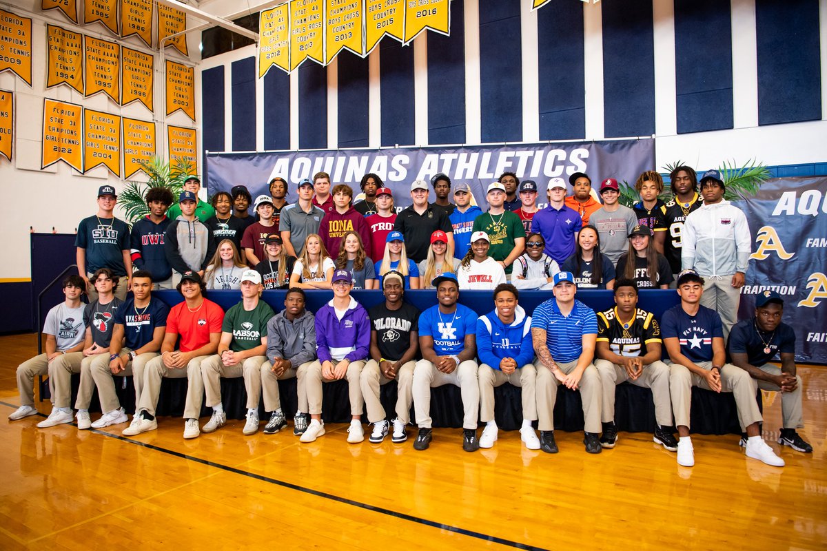 #NationalSigningDay2023 means 51 athletes, 8 sports, 38 colleges and 6 military appointments. Setting the #STAndard in everything we do! #NSD_STA23