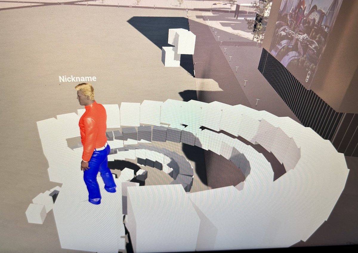 ExistentialNoHo's tweet photo. Building the stairway to heaven. @CryptoverseVIP #CryptoverseEarlyAccess #metaverse #MATIC. https://t.co/CxYMmClf5Z