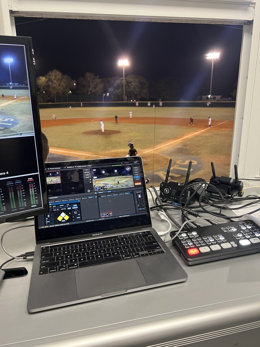 Had a great time producing the live stream for opening night of #8 <a href="/STU_Baseball/">STU Baseball</a> against # 25 Keiser University #GoBobcats