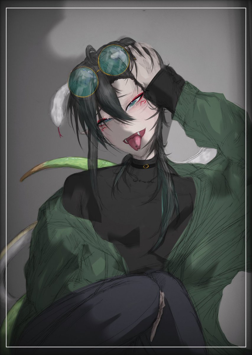 xxNoLongerHuman's tweet photo. Put on filters with Line Camera so yea… edited.

1. Gleam 
2. Fine
3. Beauty
4. Apple

My beautiful snake with beautiful filter. I shouldn't add filter tho since the original art already looks enough beautiful but still I do it out of curiousity &amp; boredom https://t.co/2tTclDWw8H