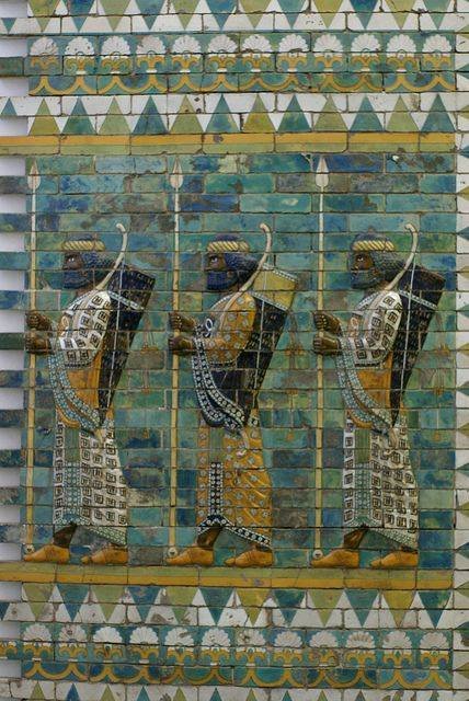 Ancient Persian Special Forces Soldiers known as the Immortals.... You know about them if you saw the movie 300. 

#BlackHistoryisWorldHistory