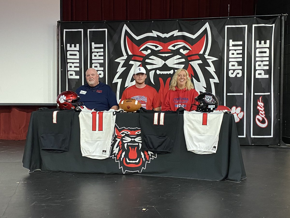 RabunFootball's tweet photo. Congratulations to Keegan Stover and Nic Baloga signing to play college football and further their education!! 
Go Cats!
#waR https://t.co/Uvb6rkPBz0